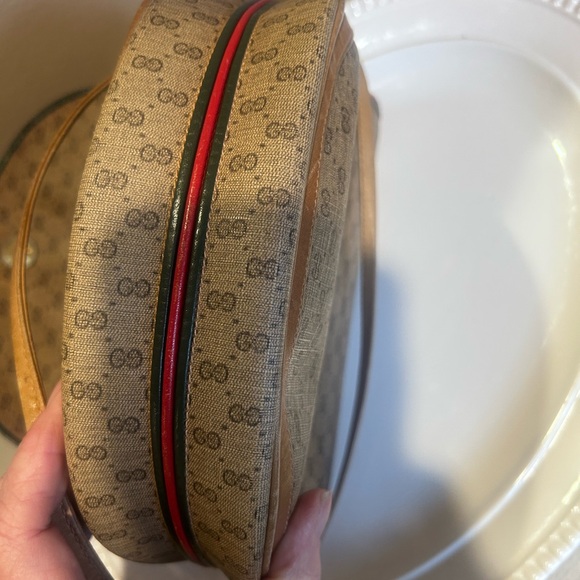 Gucci Vintage Micro Tan GG CROSSBODY Brown -rare - Picture 13 of 16